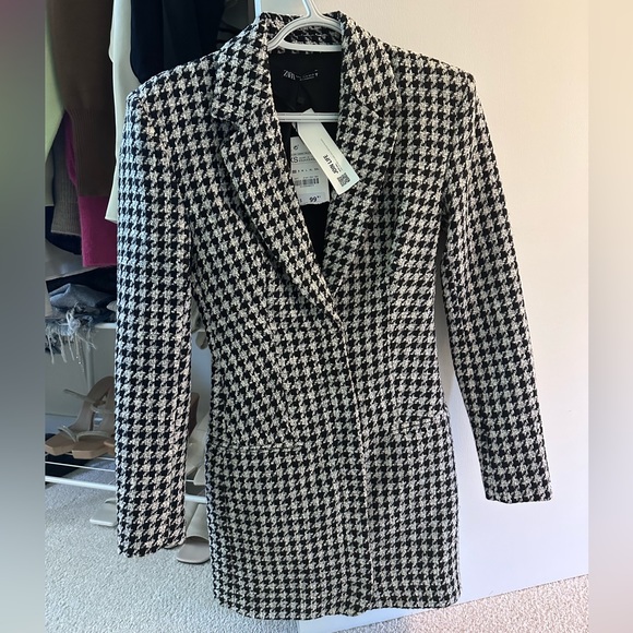 Zara Houndstooth Blazer Mini Dress - Picture 4 of 4